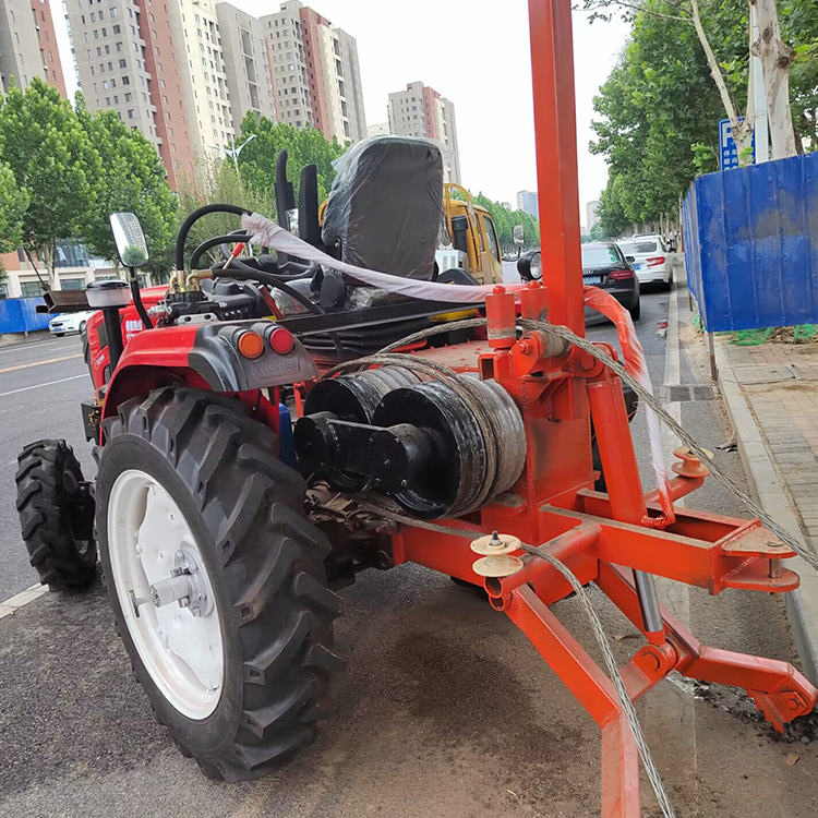 电缆放线牵引四轮车 电力线路拉导线拖拉机绞磨