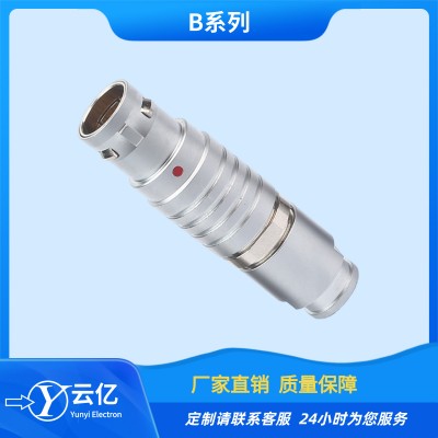 航插FGG.1B.316.CLAD52推拉自锁连接器焊线