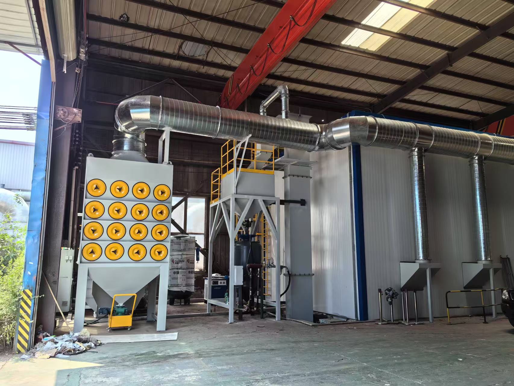 无需土建无基础喷砂房工业涂装高效除锈解决方案