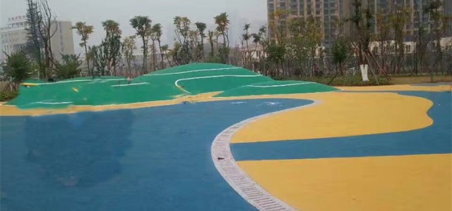 四川成都透水地坪漆 透水地坪涂料 户外地面涂装